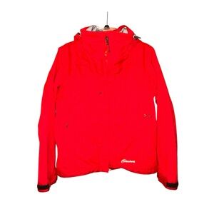 Cloudveil Mens Red Hooded Technical Softshell Jacket Large Ski Gorpcore